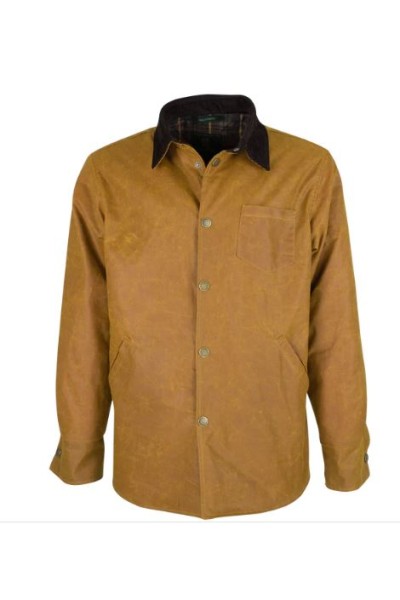 Veste surchemise homme huilée - jaune moutarde