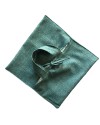 Sac à tarte en tweed vert – fait main en France, tweed anglais & doublure coton