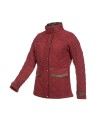 Veste matelassée Halifax femme – Bordeaux & Tweed | Élégance fonctionnelle