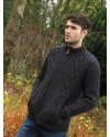 Gilet zippé laine homme – Gris anthracite | 100 % mérinos irlandais – style élégant & fonctionnel