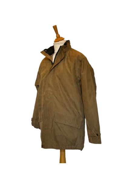 Manteau homme en toile imperméable beige | Fabriqué en Irlande – coupe classique & respirante