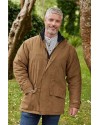 Manteau homme en toile imperméable beige | Fabriqué en Irlande – coupe classique & respirante