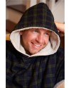 Sweat à capuche flanelle irlandaise homme | 100 % coton flanelle doublé polaire