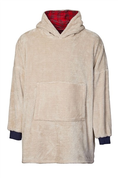 Sweat à capuche flanelle irlandaise homme| 100 % coton flanelle + polaire