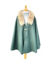 Cape Mahault – Tweed vert Mallard | Élégance féminine après-chasse