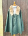 Cape Mahault – Tweed vert Mallard | Élégance féminine après-chasse