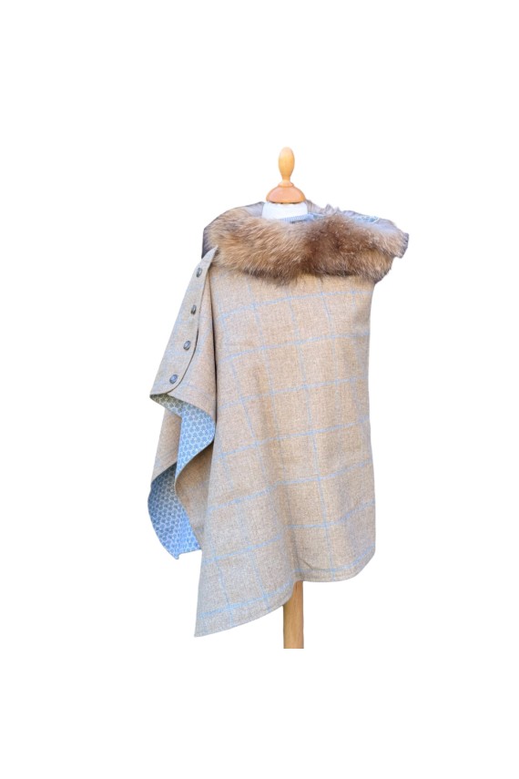 Cape Harriet - Tweed beige et bleu