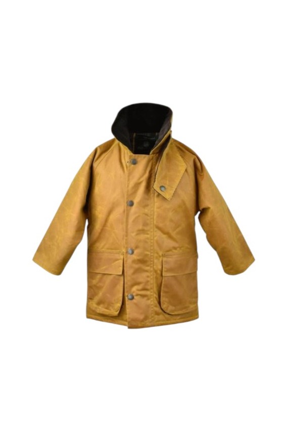 Manteau huilé enfant - jaune moutarde