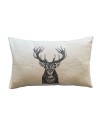 Coussin Cerf - rectangulaire - Naturel