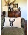 Coussin Cerf - rectangulaire - Naturel
