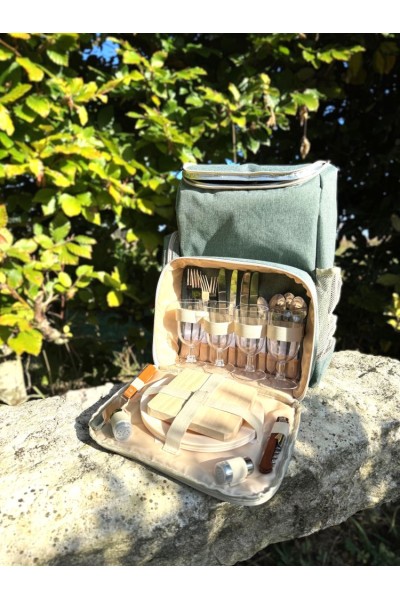 Sac à dos pique-nique isotherme – 4 personnes - vert