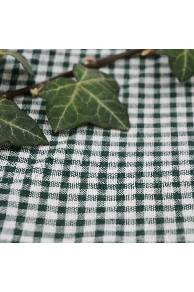 Nappe pique-nique vichy vert foncé XL – 280 × 140 cm