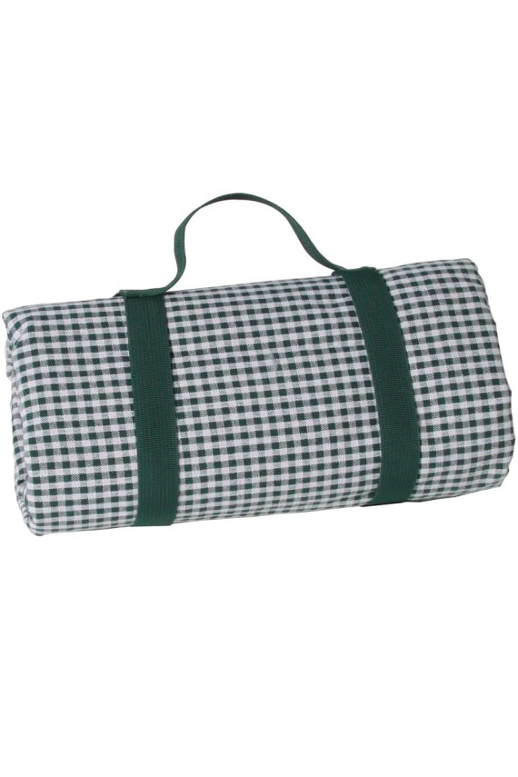 Nappe pique-nique vichy vert foncé XL – 280 × 140 cm