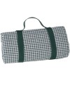 Nappe pique-nique vichy vert foncé XL – 280 × 140 cm