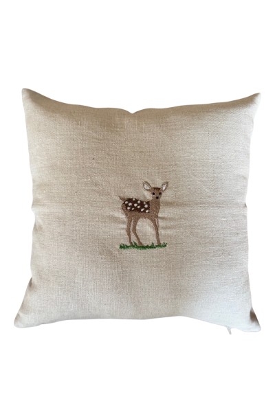 Coussin en lin naturel...