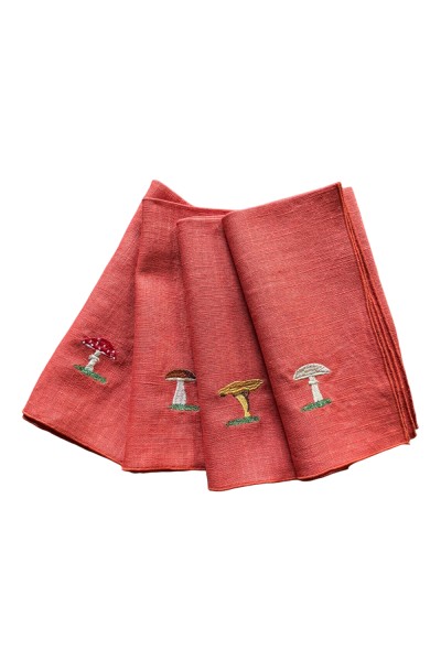 Lot de 4 serviettes en lin...