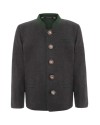 Veste autrichienne traditionnelle enfant en laine anthracite