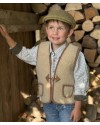 Gilet Enfant Sans Manches en Laine de Mouton Naturelle – Chaleur et Confort