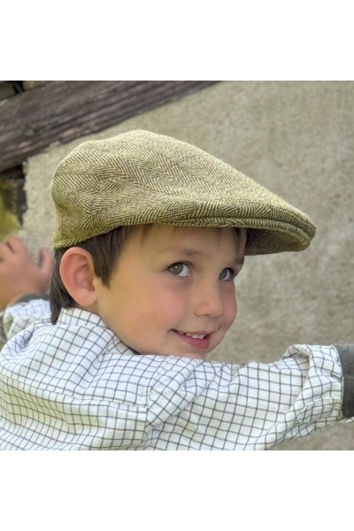 Casquette enfant – Tweed clair| Look vintage parent-enfant