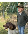 Casquette baseball enfant – Tweed Visière Cuir Véritable