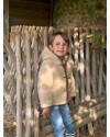 Veste Enfant à Capuche – Laine de Mouton 100 % – Chaleur & Douceur