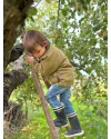 Manteau Enfant en Tweed Vert Clair – Élégance & Confort