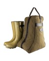 Sac à bottes vert en toile de coton épaisse
