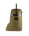 Sac à bottes vert en toile de coton épaisse
