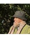 Chapeau Bush mixte – Olive – coton huilé imperméable, fabrication anglaise