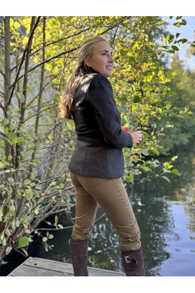 Pantalon femme droit – Vert sapin | Style country chic et confort stretch