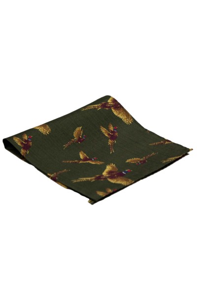 Pochette en soie verte...