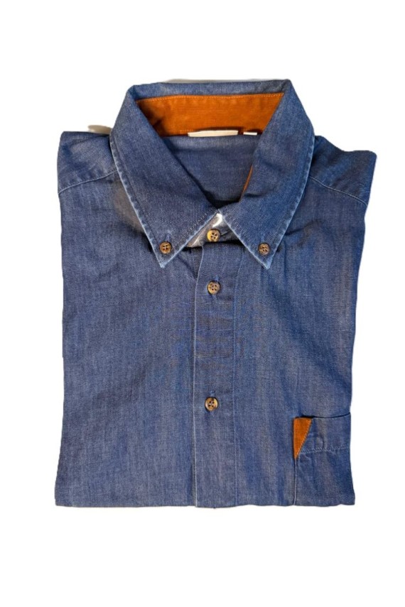 Chemise homme en denim – manches longues