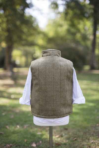 Gilet enfant en tweed