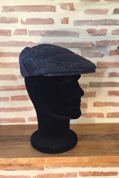 Casquette homme - Tweed bleu