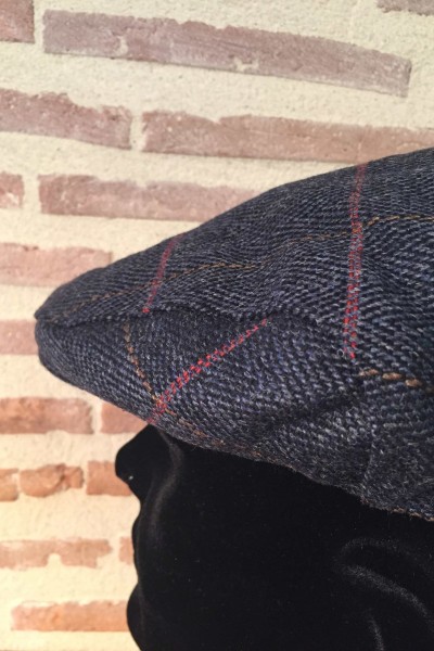 Casquette homme - Tweed bleu