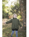 Manteau tweed enfant - dark sage