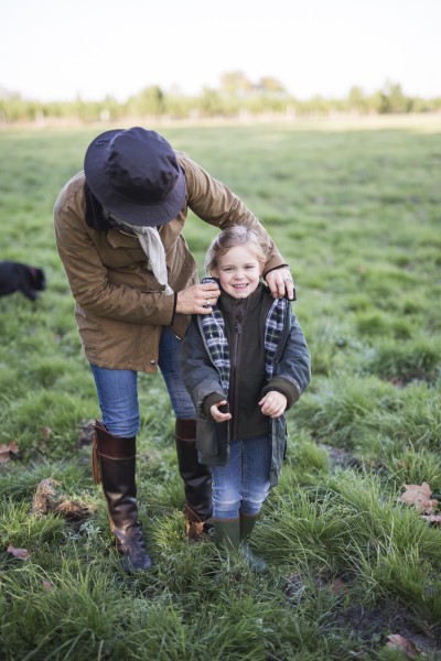 Manteau enfant huilé - vert forêt