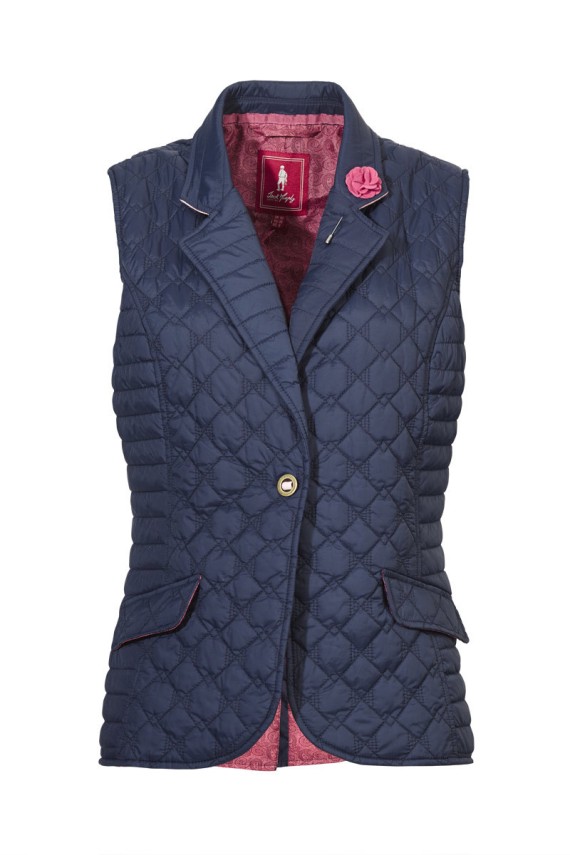 Gilet matelassé femme - bleu marine