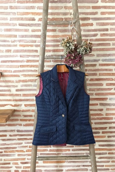 Gilet matelassé femme - bleu marine