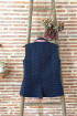 Gilet matelassé femme - bleu marine