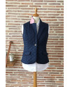 Gilet matelassé femme - bleu marine