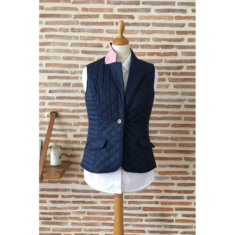 gilet bleu marine femme camaïeu