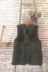 Gilet en tweed et nubuck homme