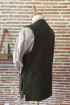 Gilet en tweed et nubuck homme