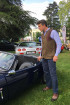 Gilet en tweed et nubuck homme