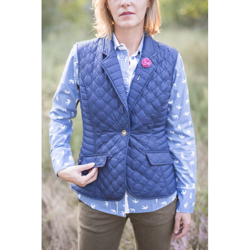 gilet bleu marine femme camaïeu