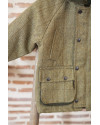 Manteau enfant en tweed - Vert clair