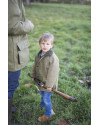 Manteau enfant en tweed - Vert clair