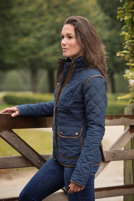 veste manteau bleu marine femme