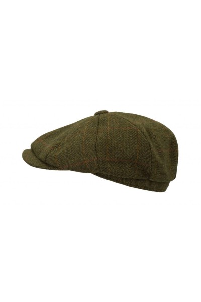 Casquette Bakerboy tweed foncé Homme et Femme